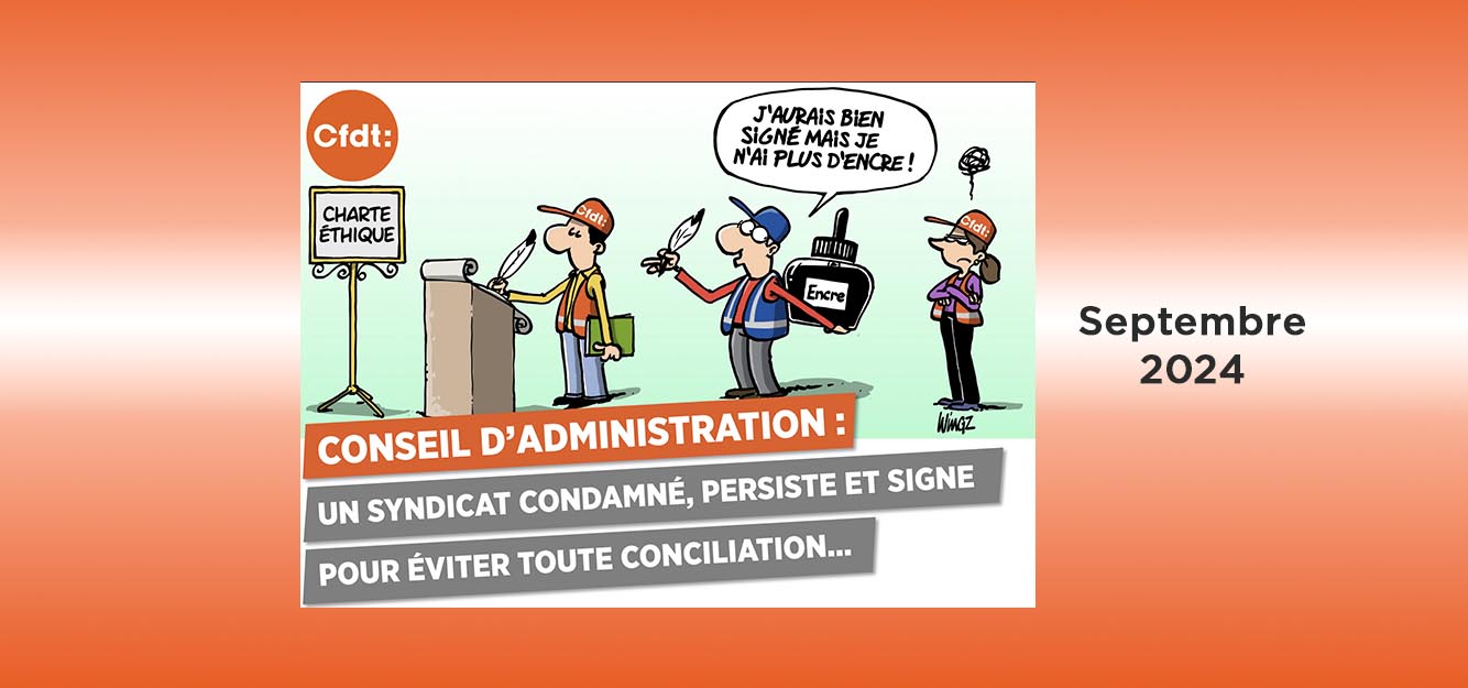 Conseil d’Administration, un syndicat persiste et signe pour éviter toute conciliation