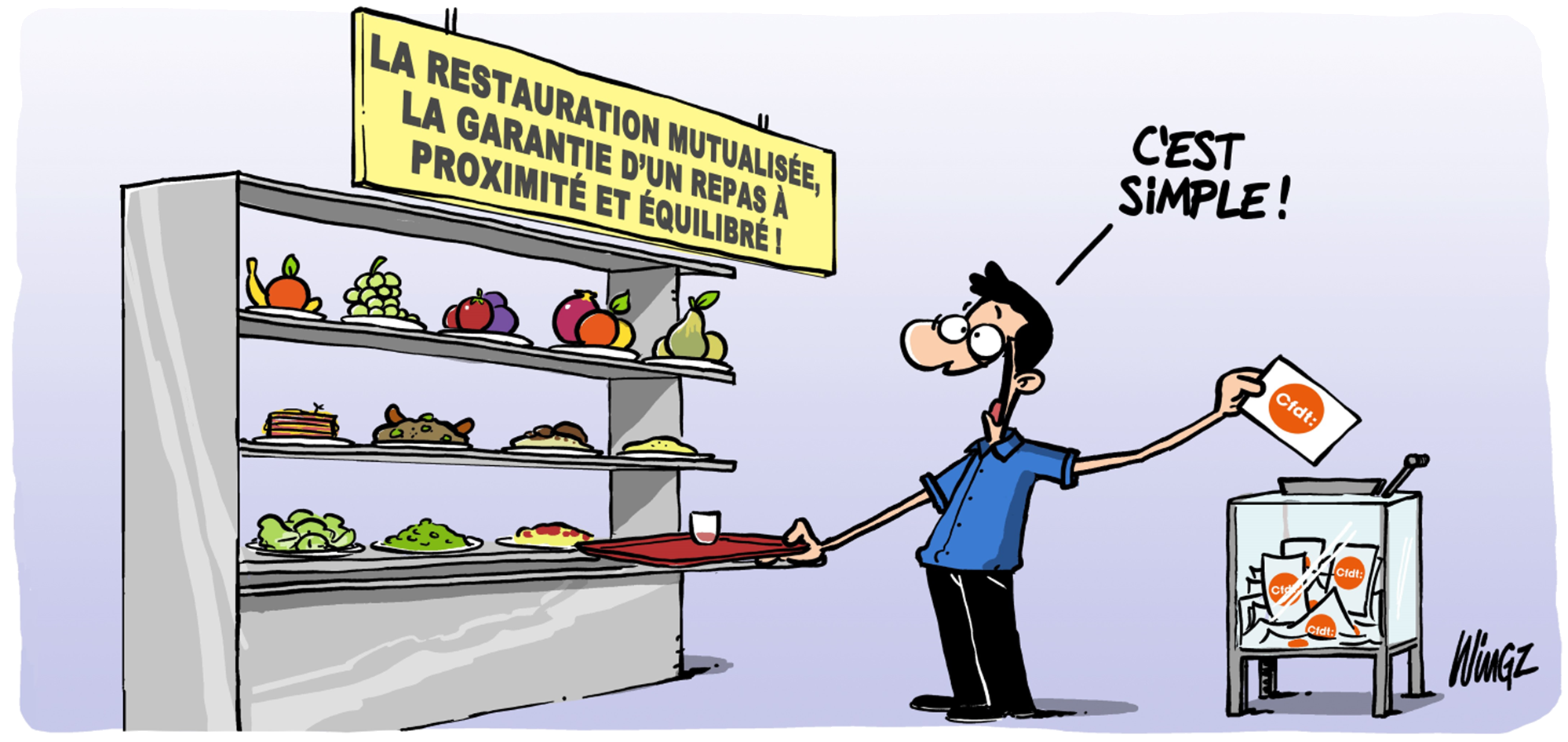 CFDT FUTE 8 LA RESTAURATION : 
UN SUJET ECONOMIQUE ET IMPORTANT.