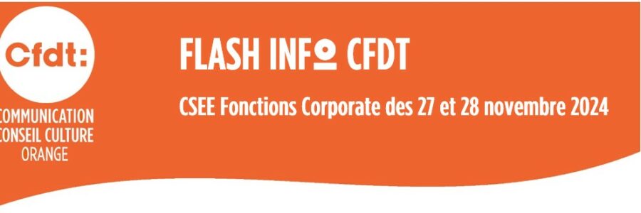 FLASH INFO /CSEE Fonctions Corporate