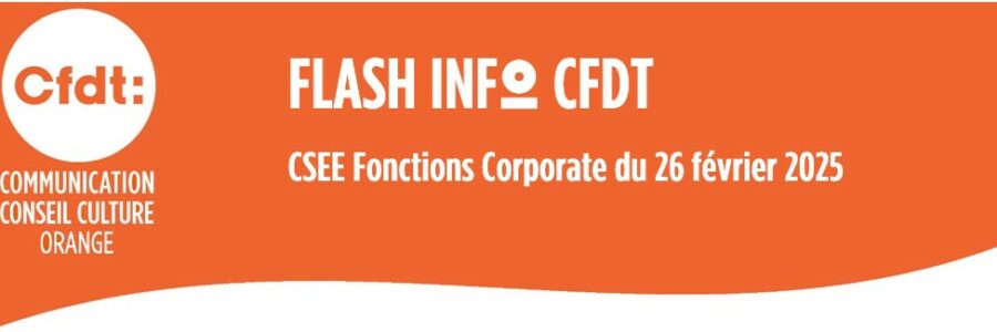 FLASH INFO /CSEE Fonctions Corporate